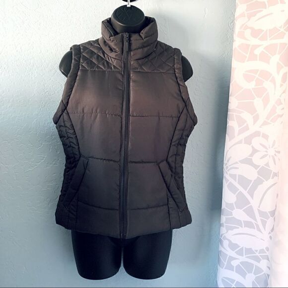 BONGO Gray Puffer Jacket Vest Size Small - Picture 1 of 10